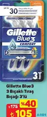 GİLLETTE BLUE3 3 BIÇAKLI TIRAŞ BIÇAĞI 3'LÜ